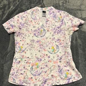 Disney tinkerbell scrub top -